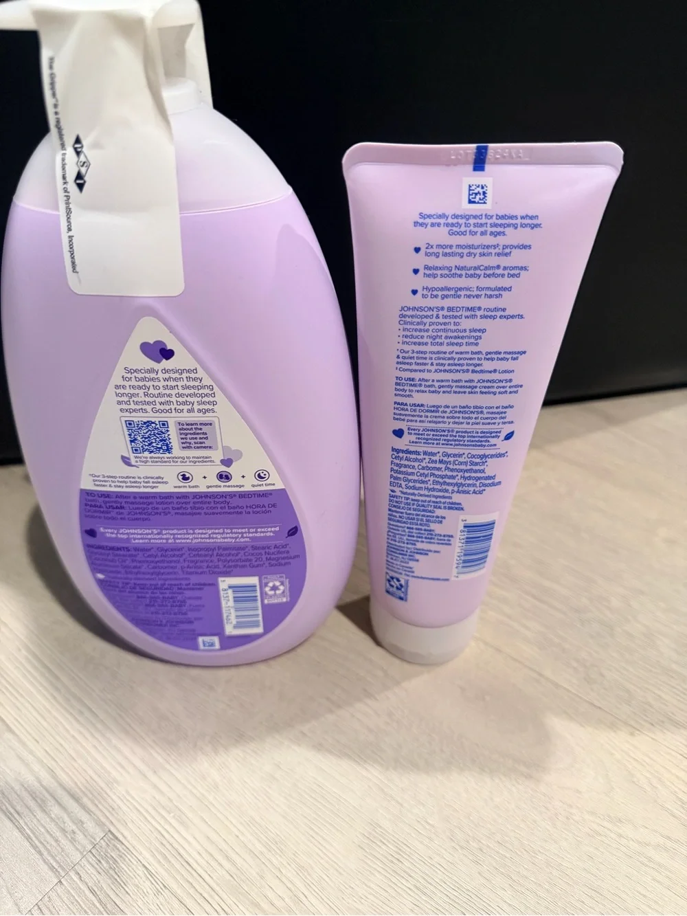 Johnson's Bedtime Cream & Lotion for Kids - Lavender (Purple)